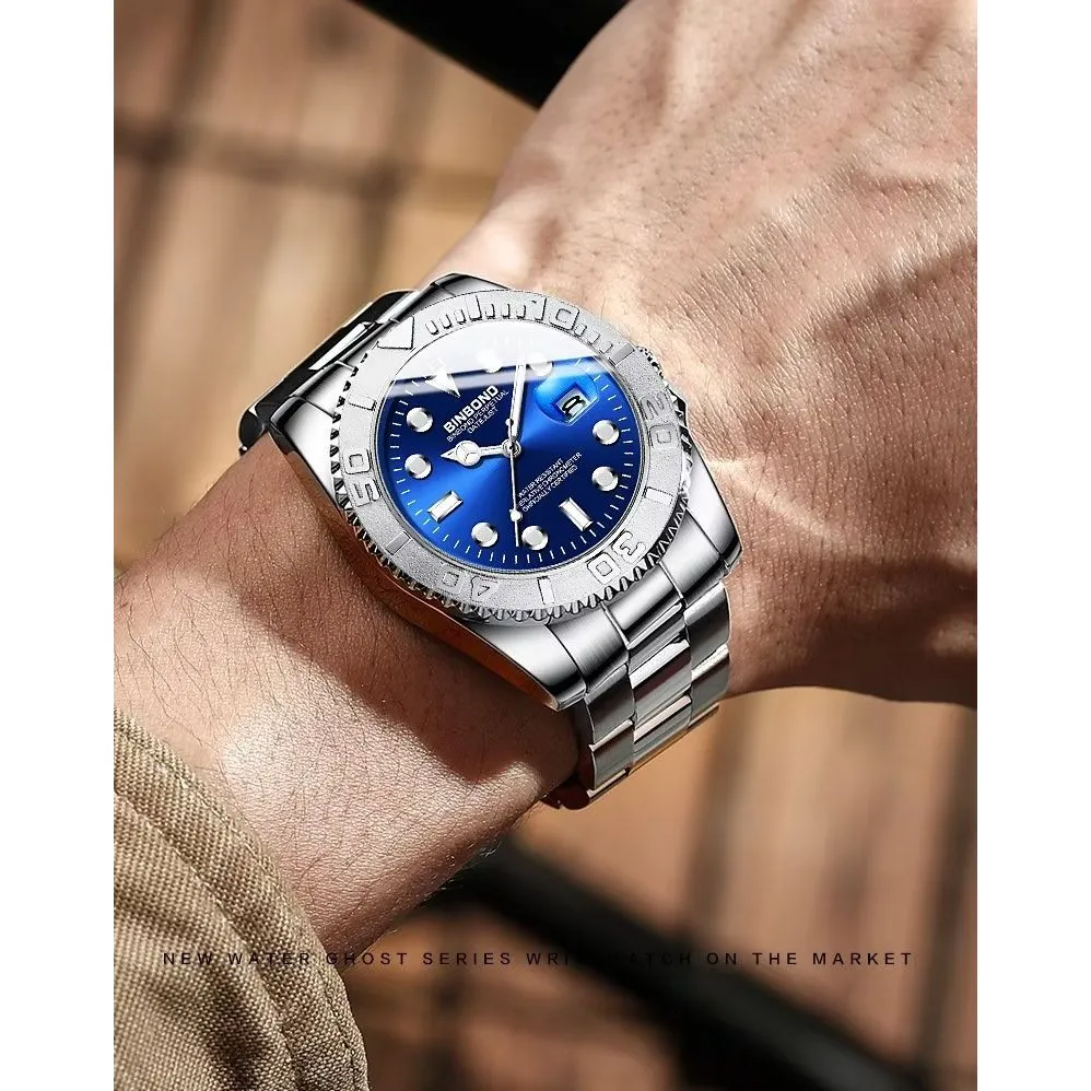 SteelLux Precision Calendar Quartz 50m Waterproof Watch
