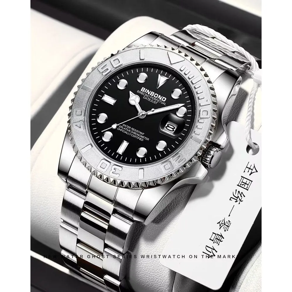 SteelLux Precision Calendar Quartz 50m Waterproof Watch