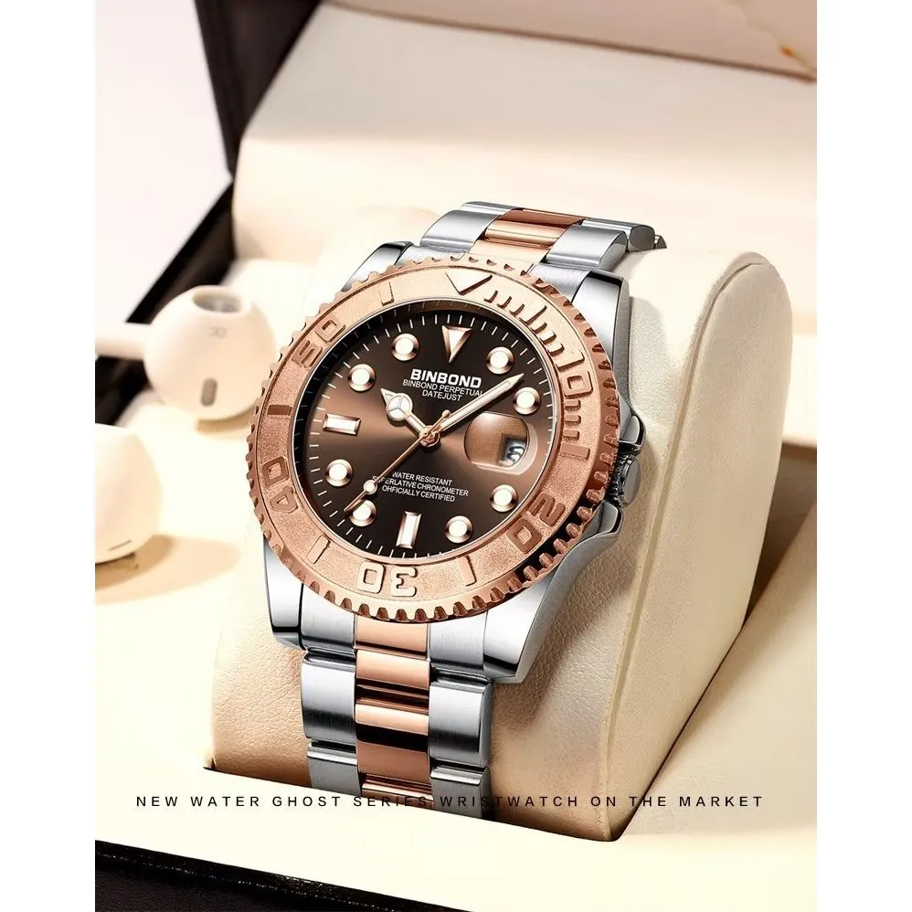 SteelLux Precision Calendar Quartz 50m Waterproof Watch