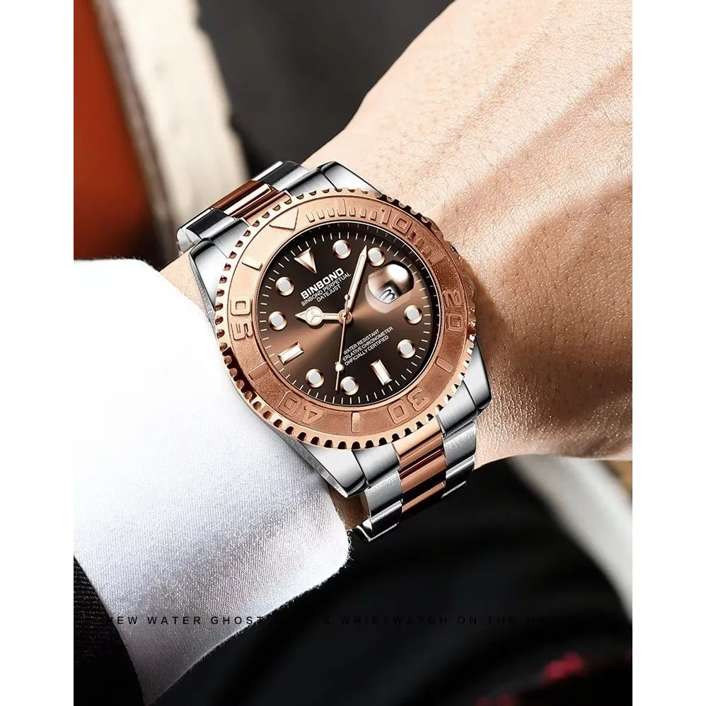 SteelLux Precision Calendar Quartz 50m Waterproof Watch