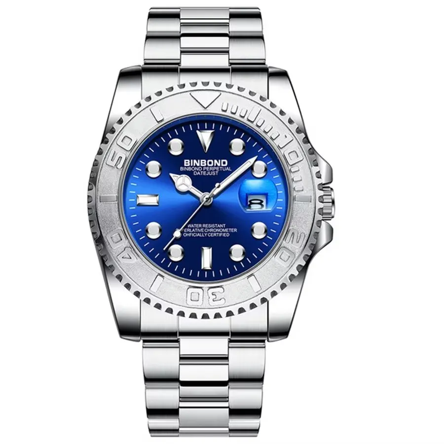 SteelLux Precision Calendar Quartz 50m Waterproof Watch