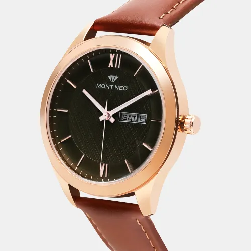 Stylish Green Analog Men Leather Watch 8009D-L3314