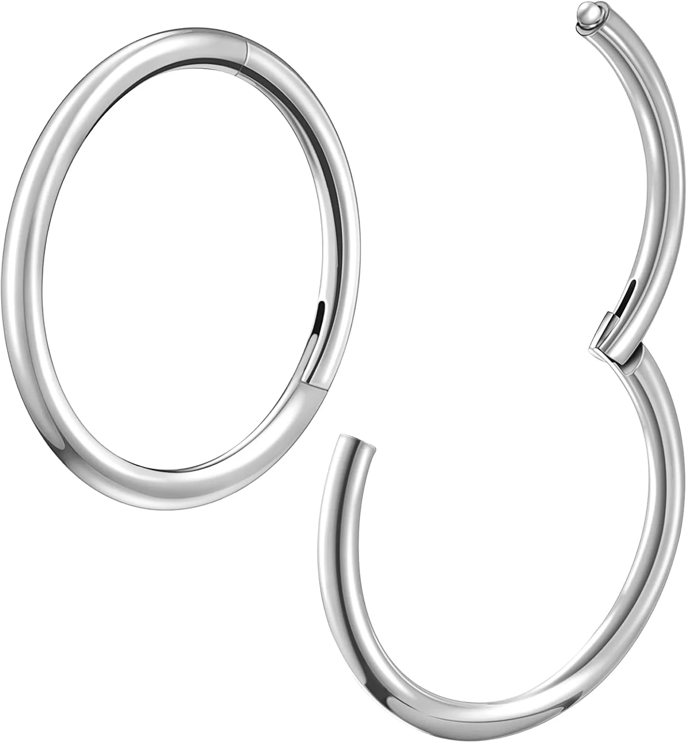 Surgical Steel Nose Rings Hoops Hypoallergenic Piercing Jewelry