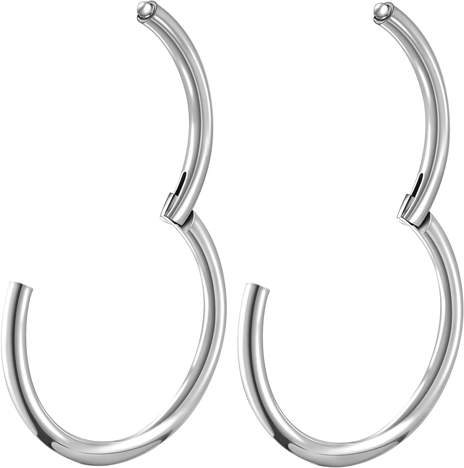 Surgical Steel Nose Rings Hoops Hypoallergenic Piercing Jewelry