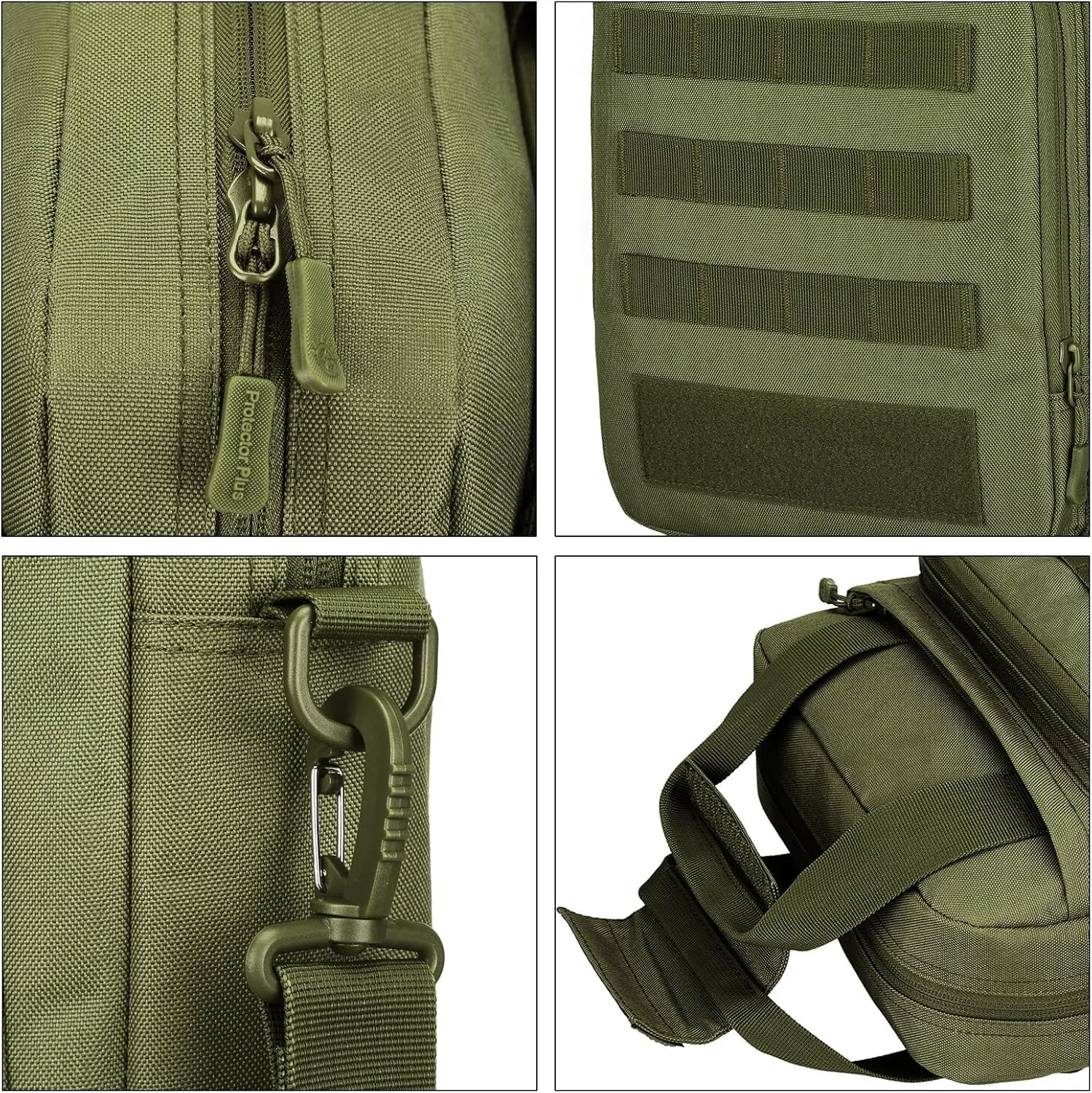 Tactical Messenger Bag, Tactical Briefcase Laptop Bag Heavy Duty MOLLE Shoulder Pack Handbag for Men(Patch Included)