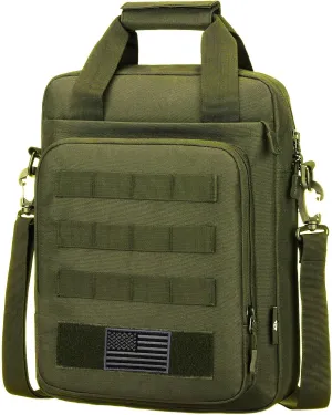Tactical Messenger Bag, Tactical Briefcase Laptop Bag Heavy Duty MOLLE Shoulder Pack Handbag for Men(Patch Included)