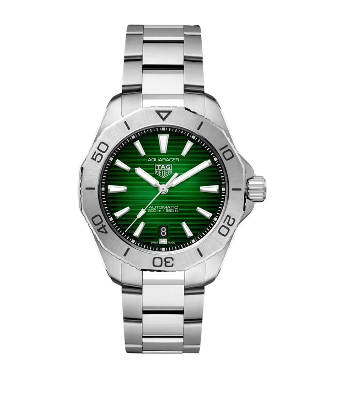 TAG Heuer Aquaracer Professional 200 Watch with a Deep Green Dial