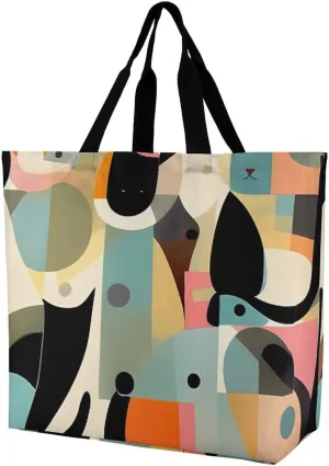 Teal Gray Rose Beach Bag Reusable Tote Bag Foldable Grocery Bags Women Shopping Bags for Daily Essentials