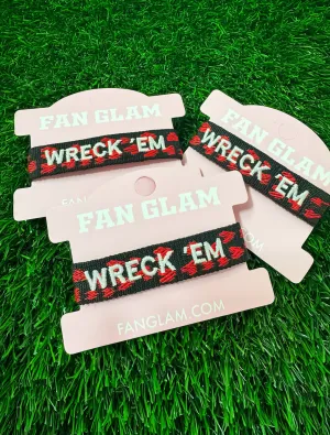 Texas Tech "Wreck 'Em Friendship" Team Color Woven Bracelet