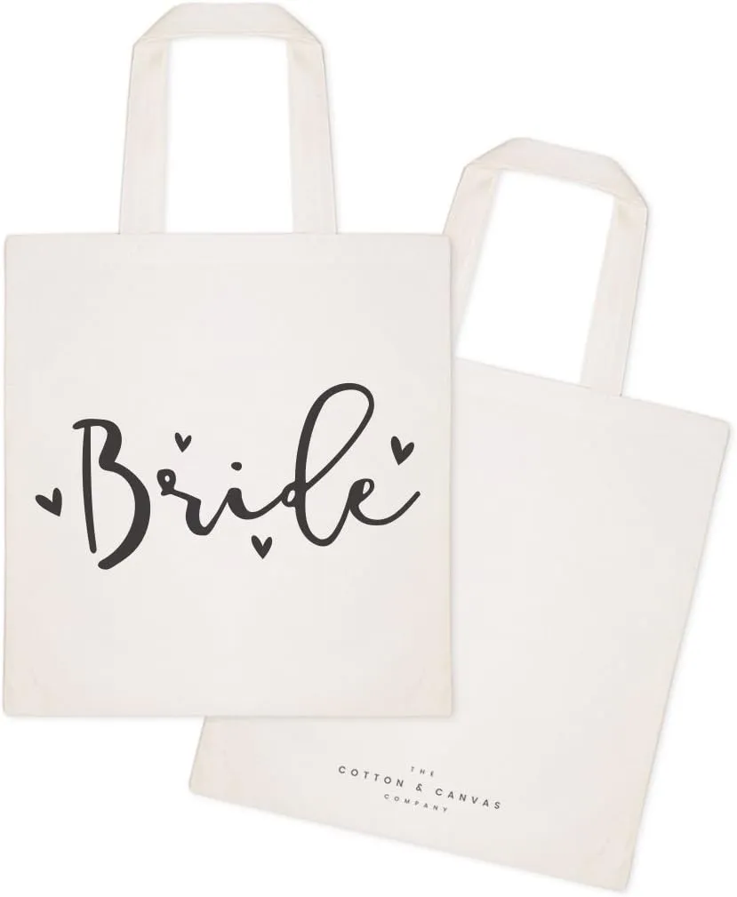 The Cotton & Canvas Co. Wedding, Bridesmaid Gift, Beach, Shopping and Travel Resusable Shoulder Tote and Handbag