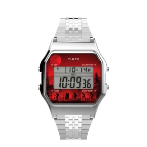 Timex T80 x Stranger Things Digital 34mm Stainless Steel Band