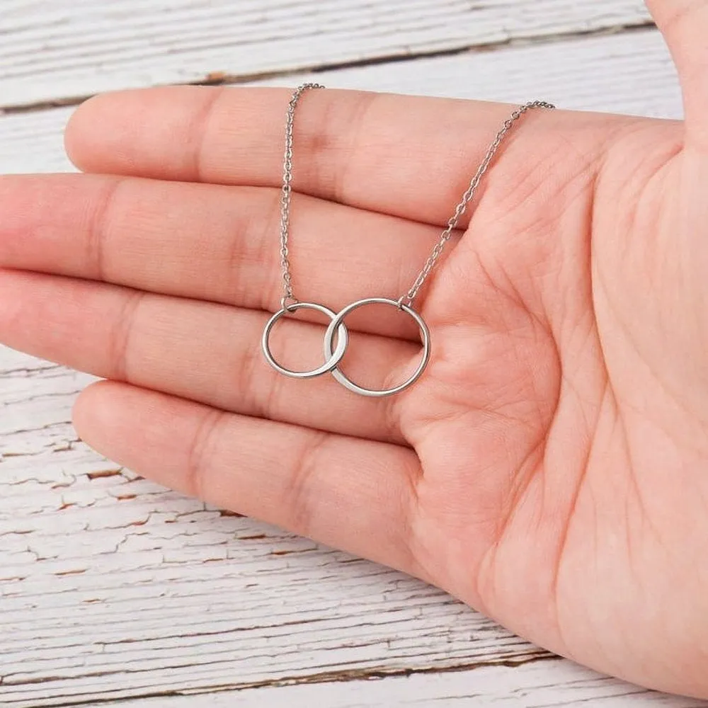 To The Best Mother Mother's Day Gift, Gift for Her, Gift for Her, Mother's Day Jewelry with Card, Card and Necklace Set for Mother's Day, Gift for Mom [Gold Infinity, No-Personalized Card]