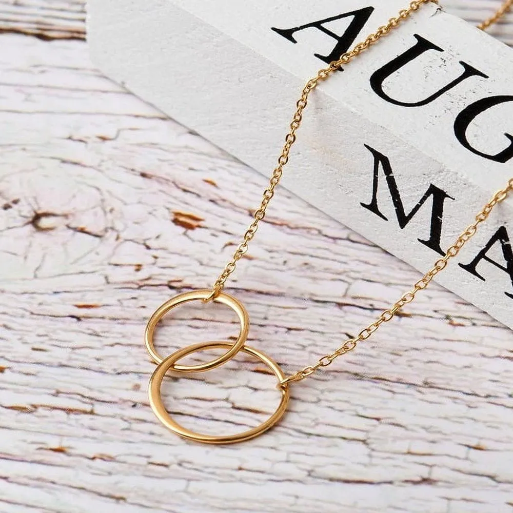 To The Best Mother Mother's Day Gift, Gift for Her, Gift for Her, Mother's Day Jewelry with Card, Card and Necklace Set for Mother's Day, Gift for Mom [Gold Infinity, No-Personalized Card]