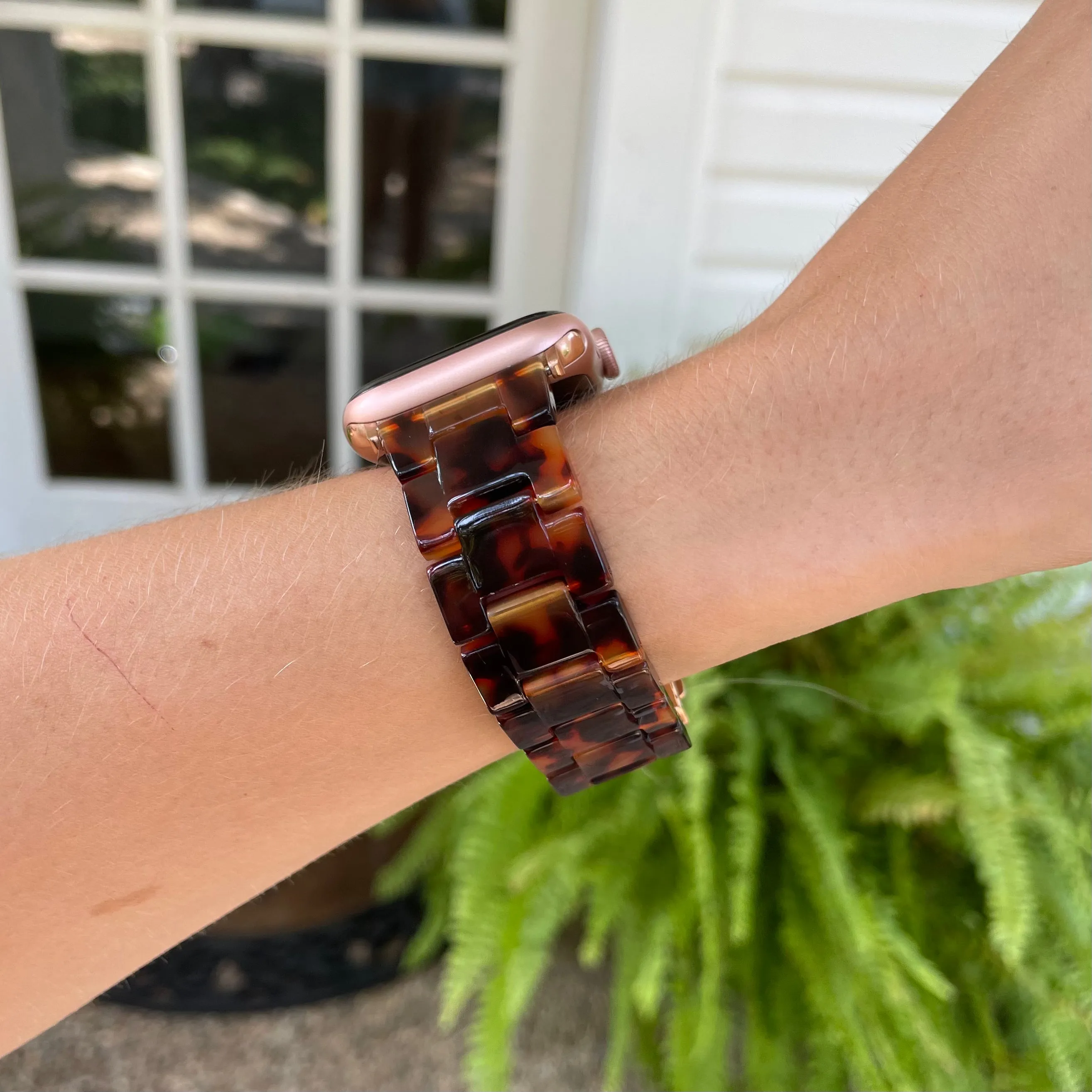 Tortoise Resin Apple Watch Band