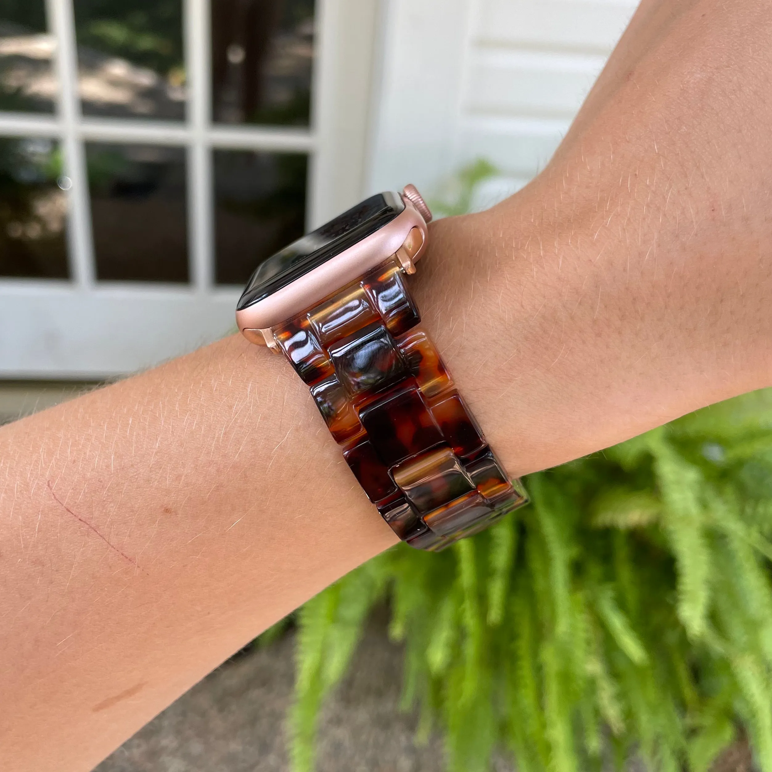 Tortoise Resin Apple Watch Band