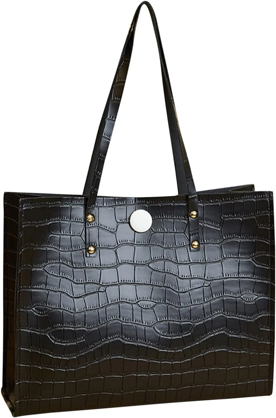 Tote Bag For Women Elegant Leather Solid Color Shoulder Bag Zipper Plus Large Bag Hand Bag For Travel Essential G