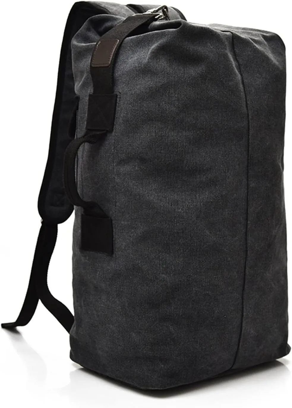 Travel Backpack for Men Large Capacity Handbag Quality Canvas Bucket Shoulder Bags for Men Backpacks(Green,22 * 12 * 8in)