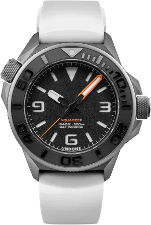 UNDONE Aquadeep Automatic Dive Watch for Men 43mm 500M Water Resistance Wristwatch Diver for Men with Rubber Strap