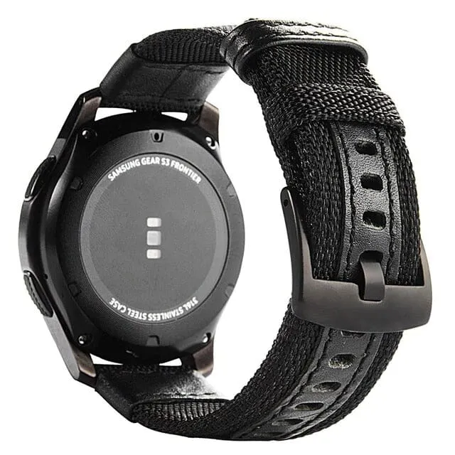 Universal Nylon & Leather Watch Straps Compatible with Most Watches