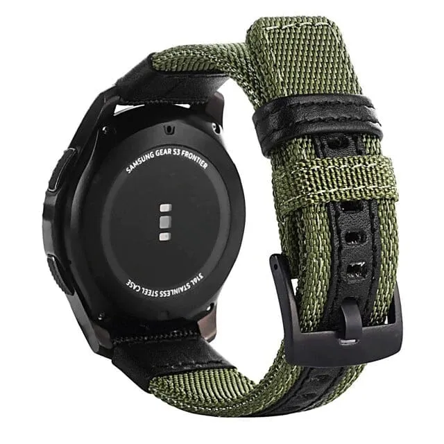 Universal Nylon & Leather Watch Straps Compatible with Most Watches