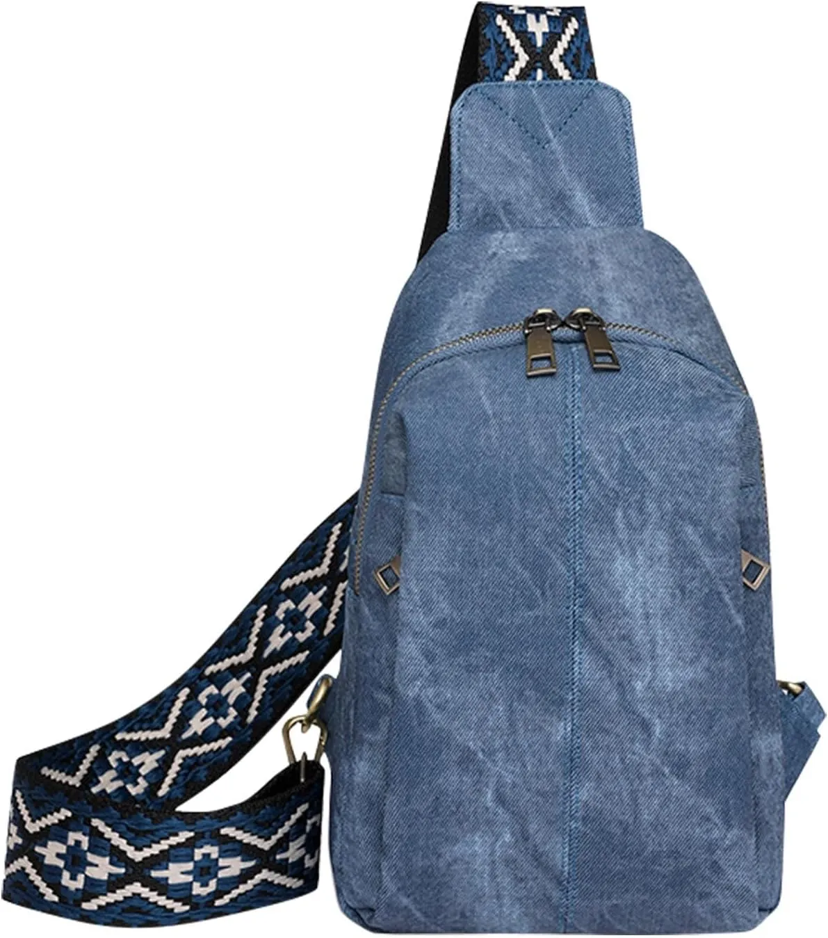 Vegan Leather Small Crossbody Bag for Women Anti Theft Crossbody Bags for Women Stylish Shoulder Bag(Blue)
