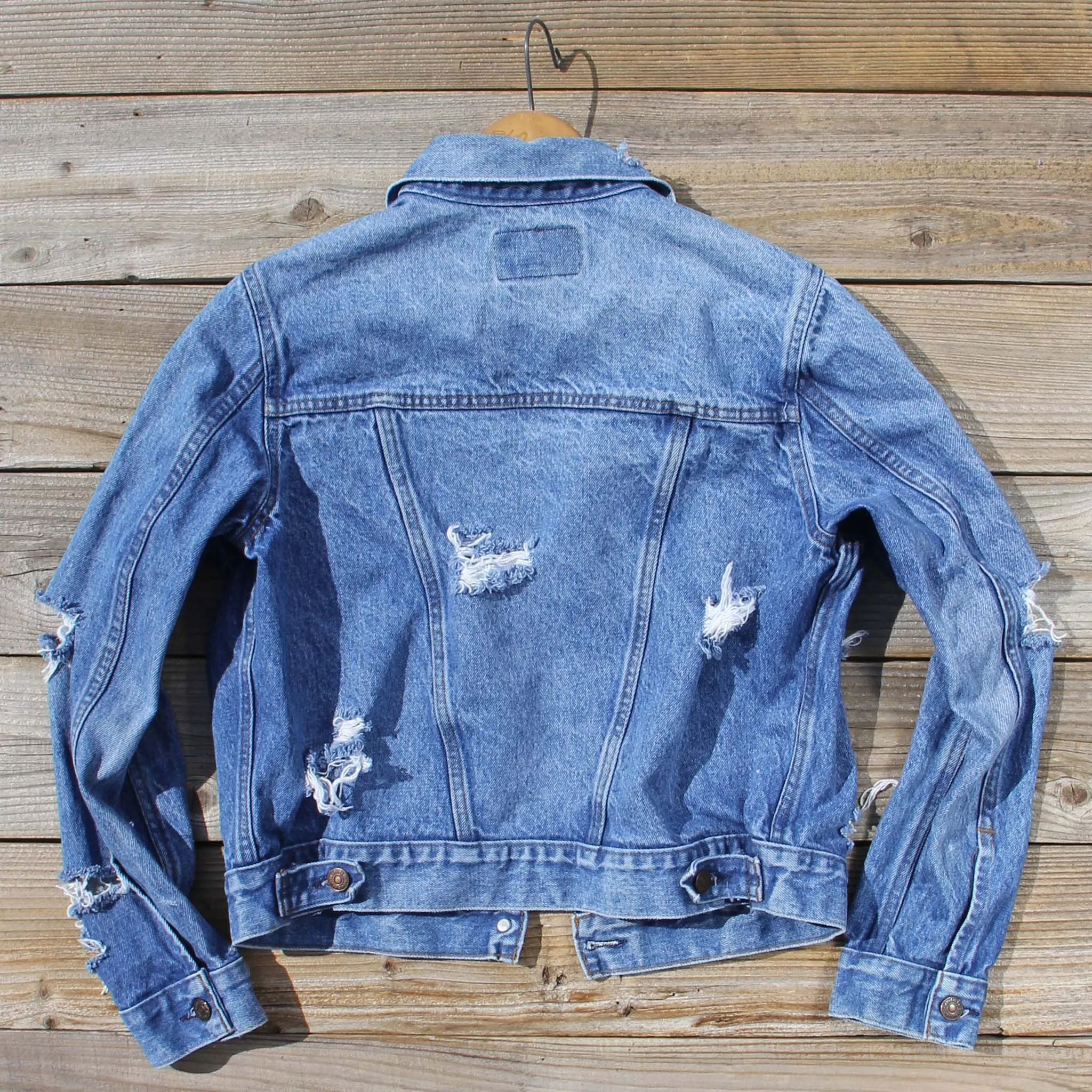 Vintage Distressed Jean Jacket