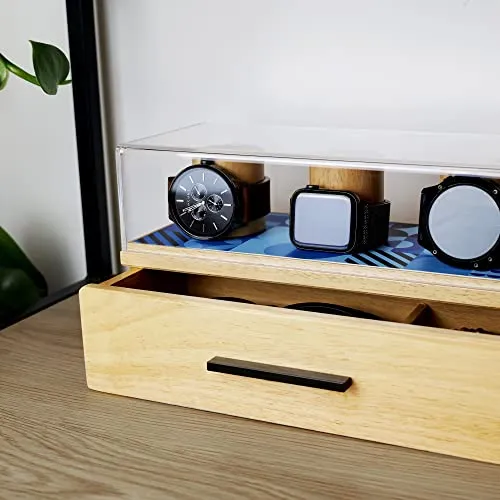 Watch Box Organizer Solid Oak Wood