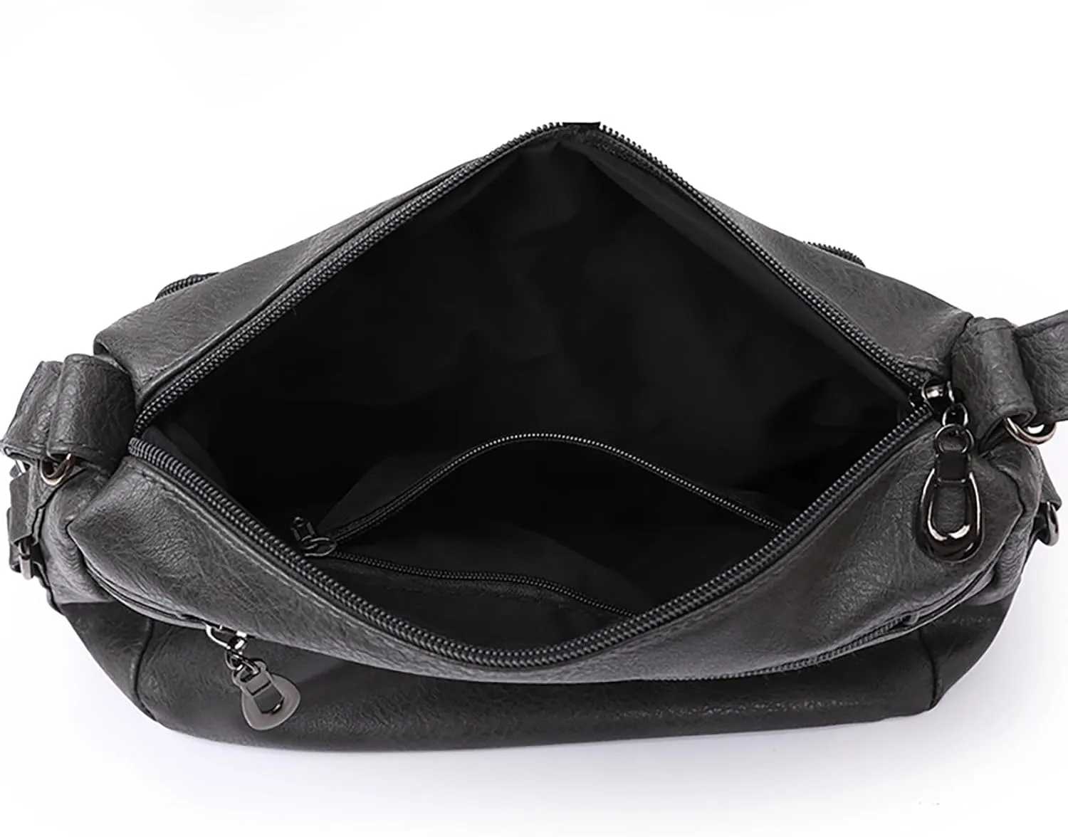 Waterproof Shoulder Bags for Women Crossbody Purses and Handbags Lightweight Pocketbook Small Clear Backpacks(Grey)