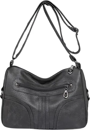 Waterproof Shoulder Bags for Women Crossbody Purses and Handbags Lightweight Pocketbook Small Clear Backpacks(Grey)