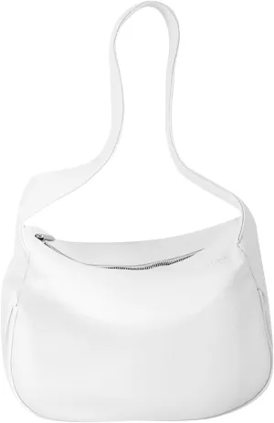White Crossbody Saddle Bag Simple Fashion Shoulder Lightweight Woman Bag Large Messenger Bag Backpack (White, One Size)