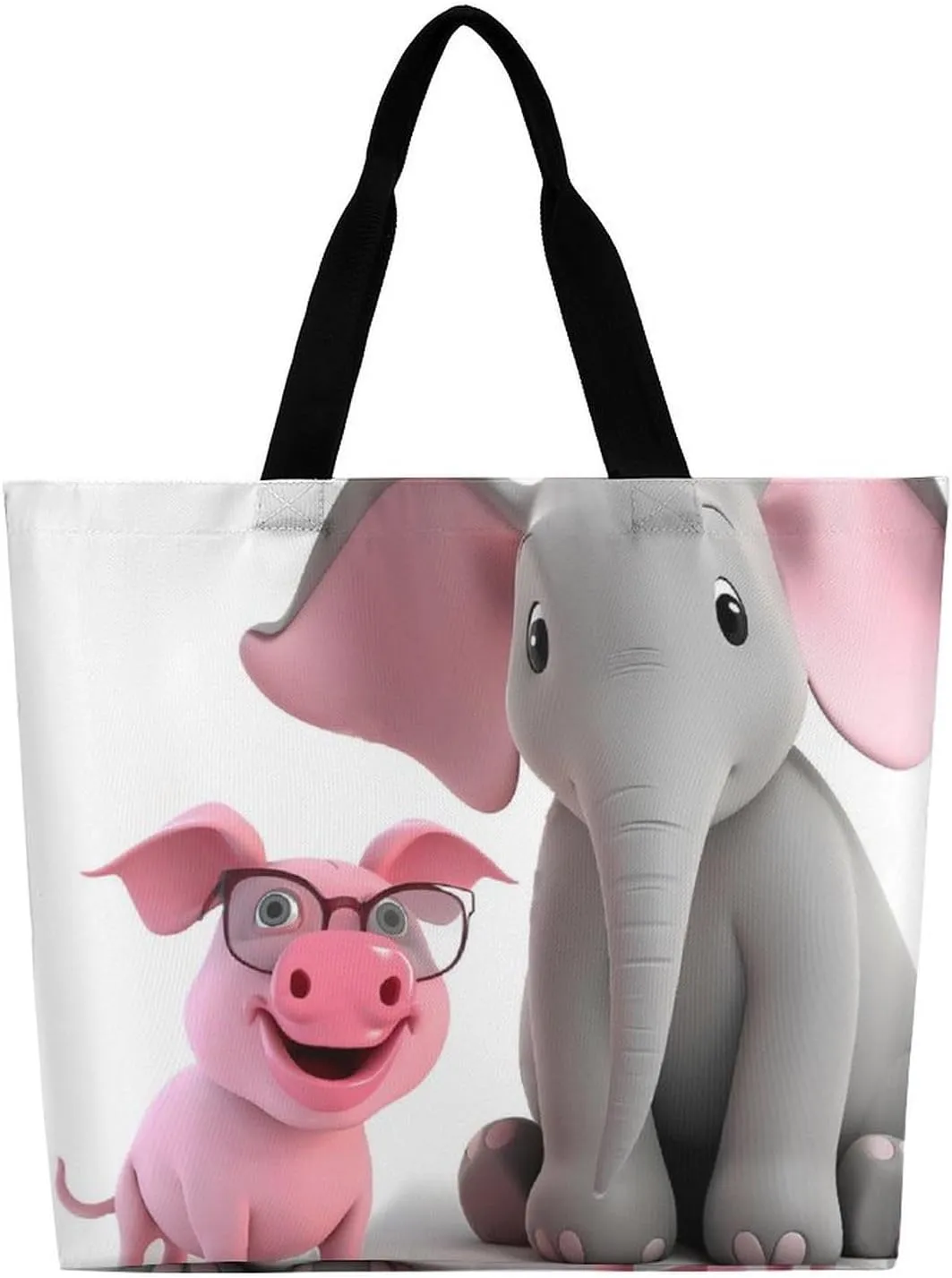 Wildlife Animal Snail Beach Bag Reusable Tote Bag Foldable Grocery Bags Women Shopping Bags for Daily Essentials