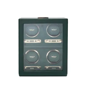 WOLF British Racing 4 Piece Watch Winder in Green