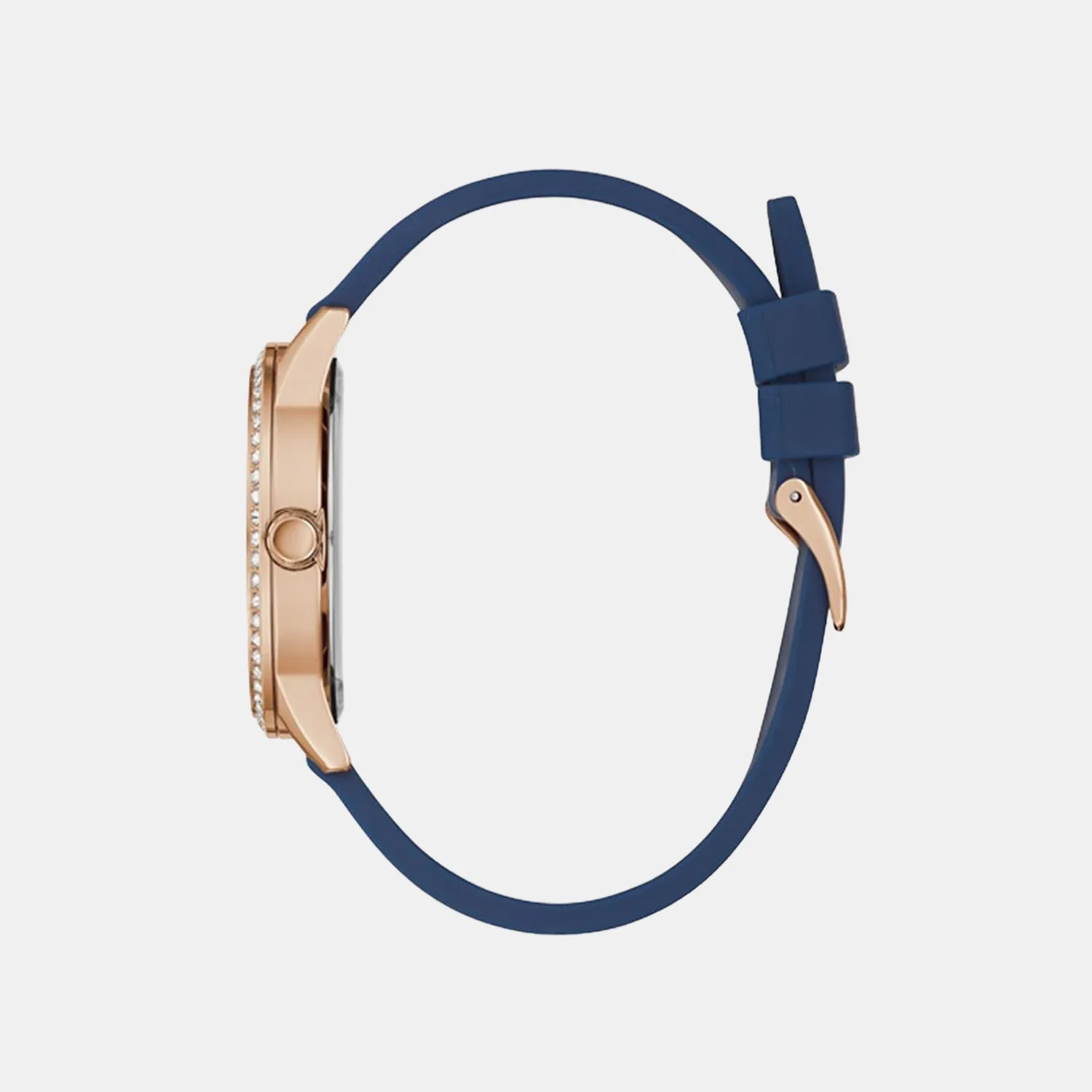 Women Rose Gold Analog Silicon Watch GW0355L2