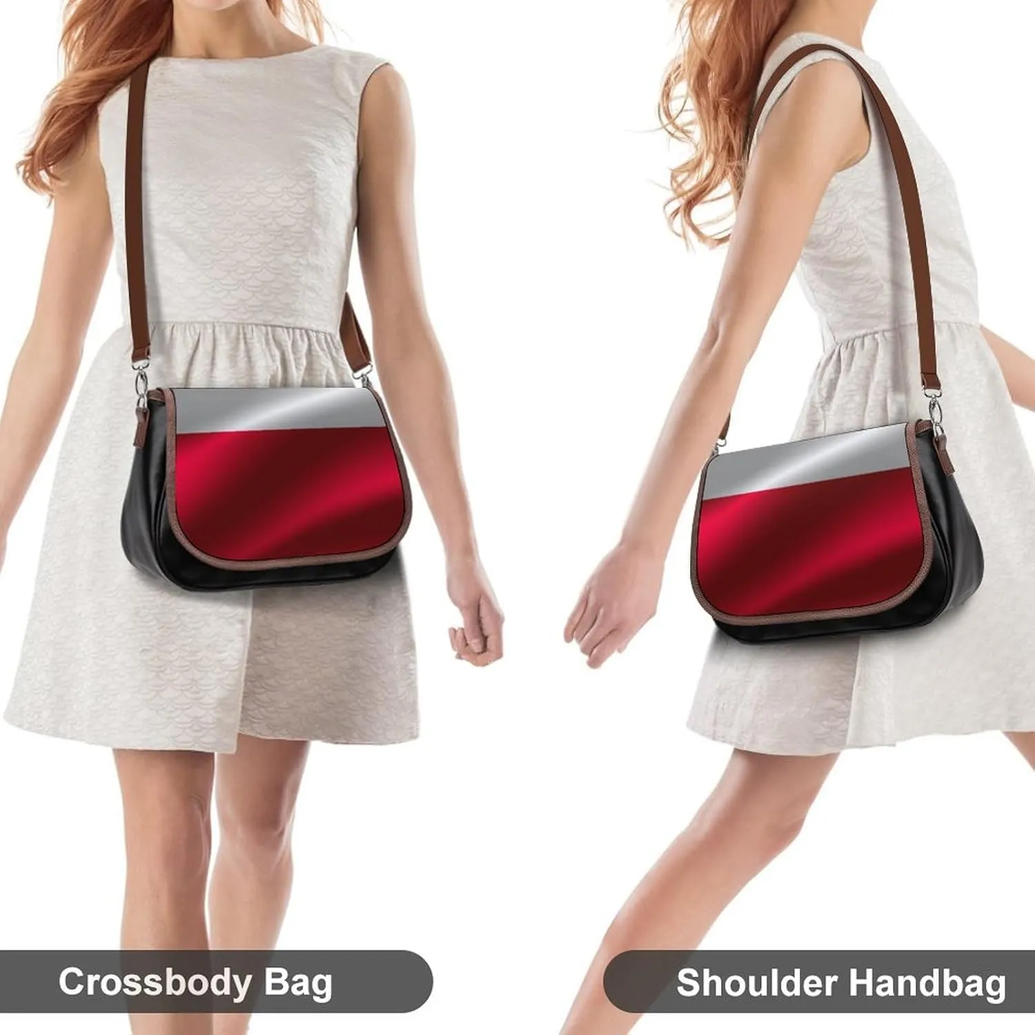 Women Shoulder Bag Leather Hobo Handbags Adjustable Shoulder Bags
