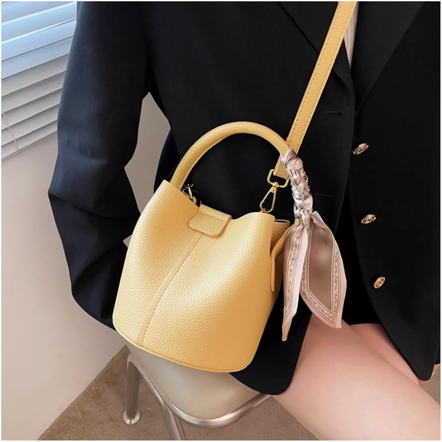 Women's Bags, Crossbody Bags, Fashionable Hand-held Bucket Bags