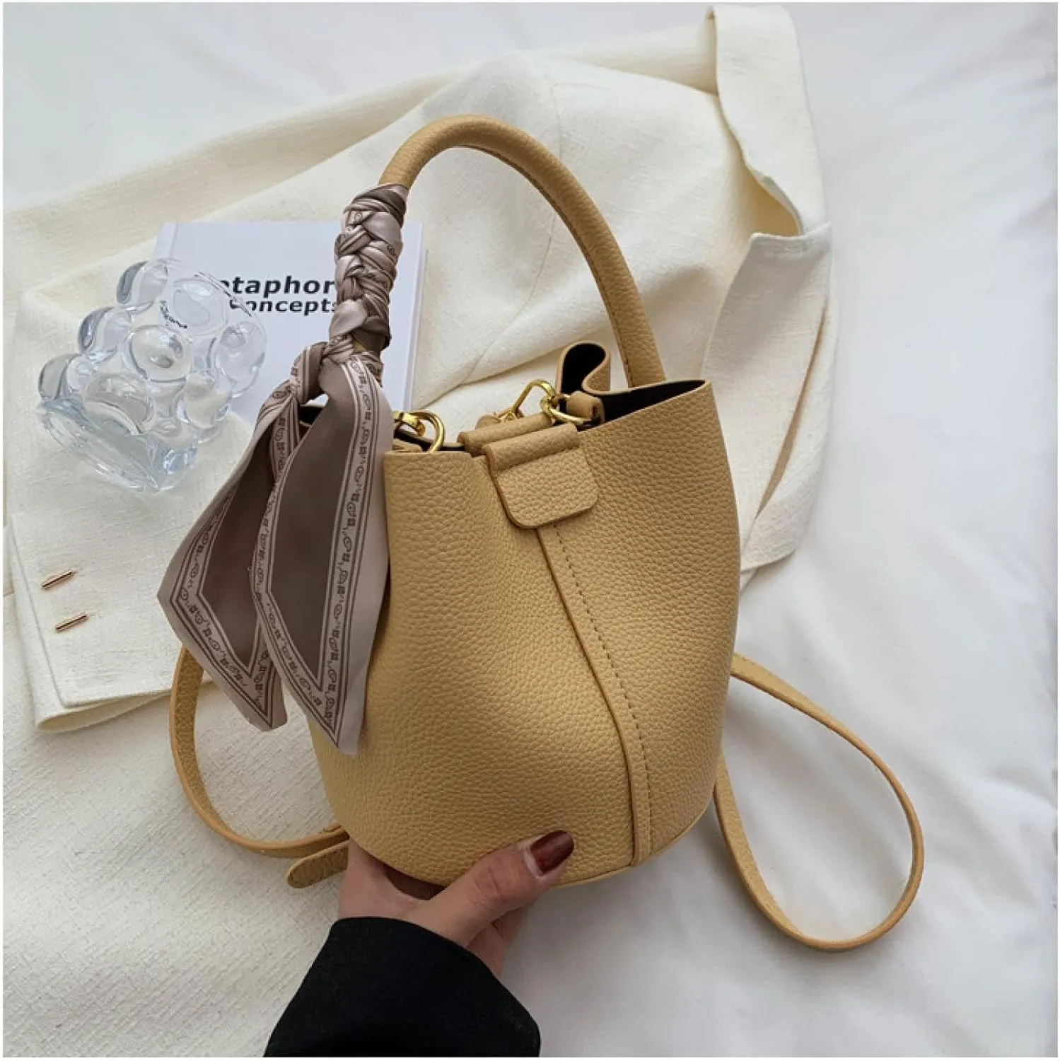 Women's Bags, Crossbody Bags, Fashionable Hand-held Bucket Bags