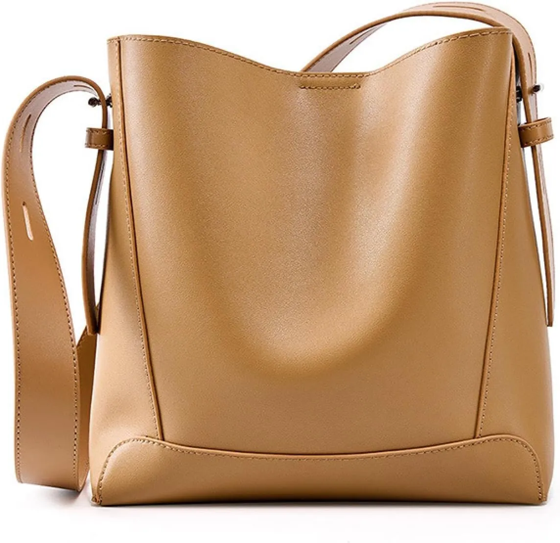 Women's Bags, Crossbody Bags, Leather Shoulder Bags, Large Capacity Commuter Bucket Bags