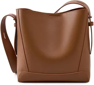 Women's Bags, Crossbody Bags, Leather Shoulder Bags, Large Capacity Commuter Bucket Bags