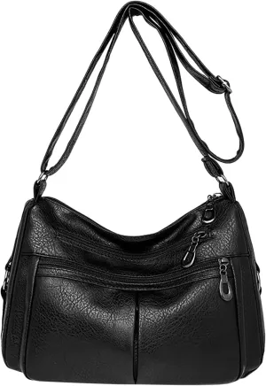Womens Purses and Handbags Crossbody Purses and Handbags Lightweight Pocketbook Beach Bag Water Proof Sandproof(Black)