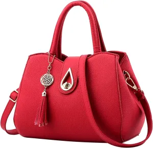 Women's Shoulder Handbags Small Crossbody Bags Classic Double Zip Top Satchel Bags Fashion Bag with Compartments