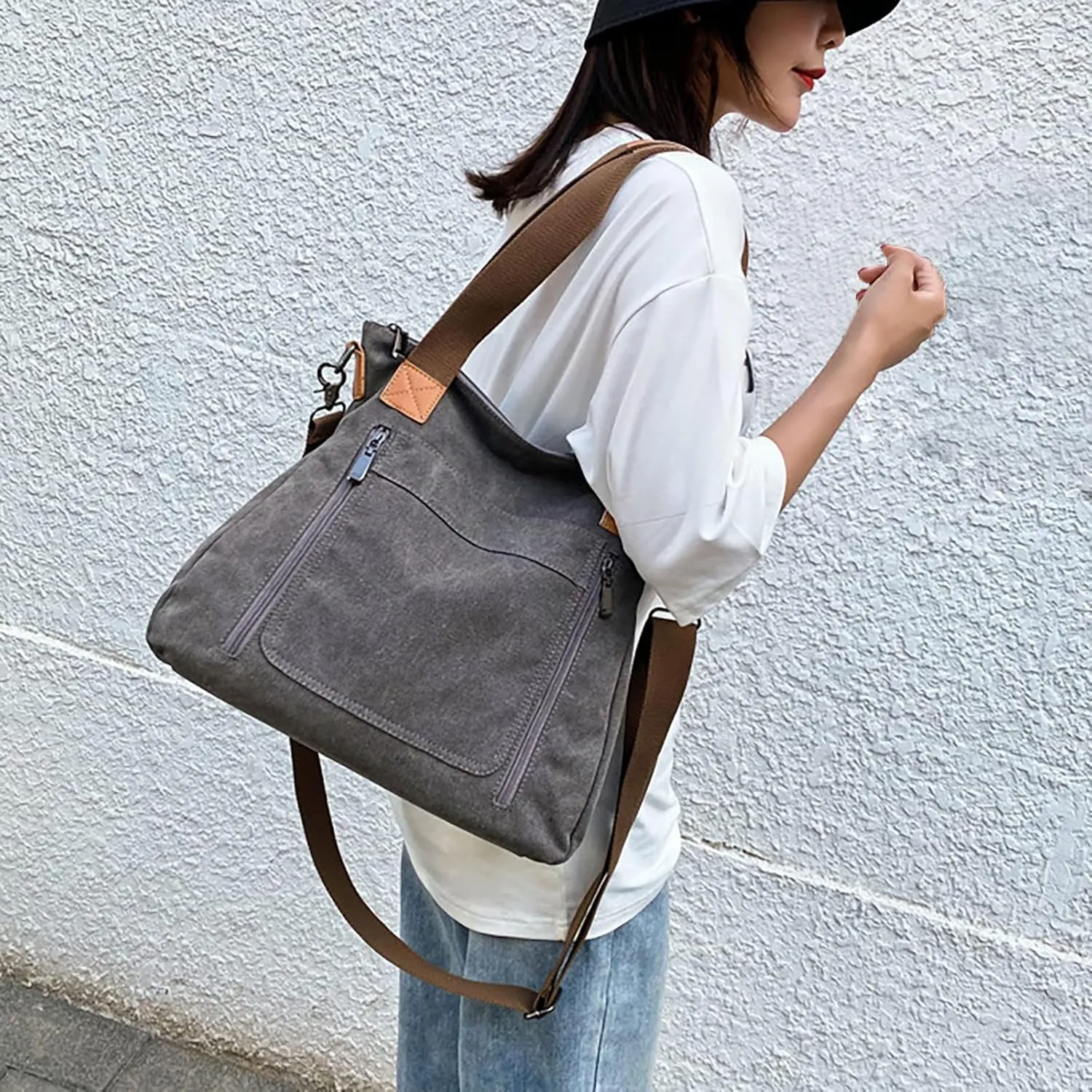 Women's Top-Handle Handbags Tote Bags and Wallets Set Shoulder Satchel Handbags Purse for Women Cross Body Bag(Blue)