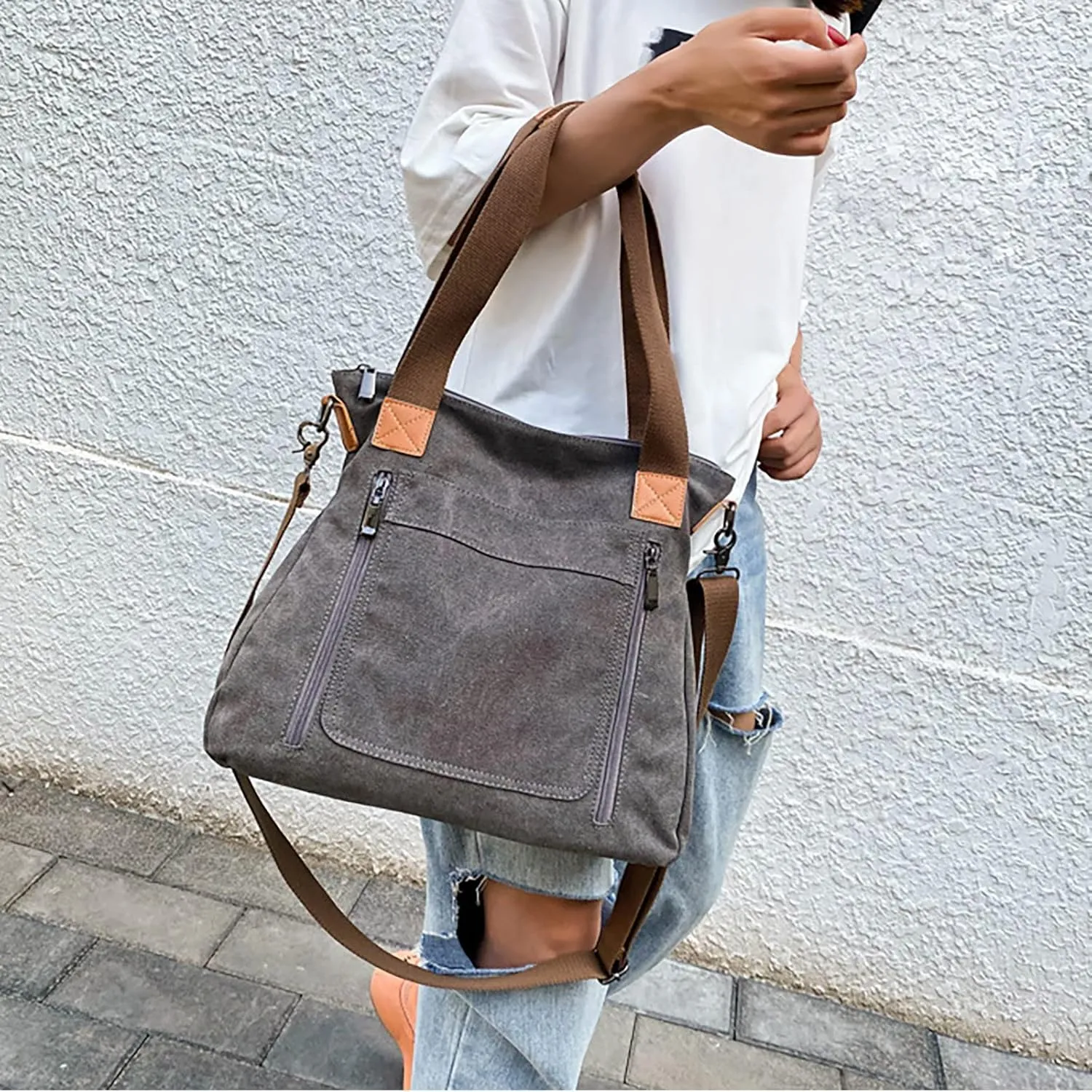 Women's Top-Handle Handbags Tote Bags and Wallets Set Shoulder Satchel Handbags Purse for Women Cross Body Bag(Blue)