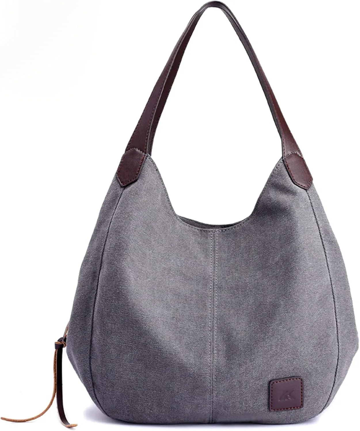 Women's Trendy Tote Bags Cute Hobo Tote Handbags Clutch Purses with Zipper Closure Elegant Sling Bag(Grey)