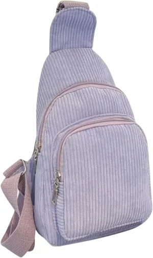 Women's Waterproof Crossbody Purses Stadium Approved with Front Pocket for Concerts Mens Work Backpack(Purple)
